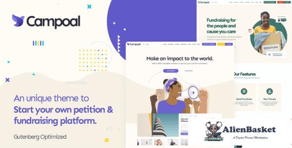 108127  Campoal v2.3.8 - Petition and Fundraising WordPress Theme 