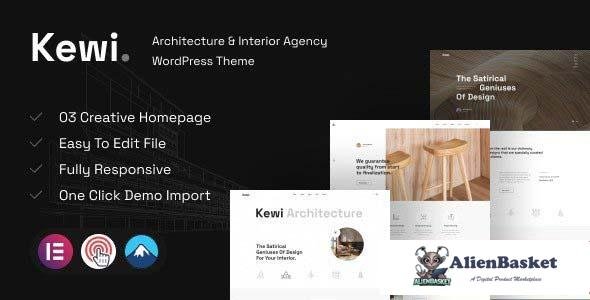 108173  Kewi v1.0 - Architecture & Interior Agency WordPress Theme 