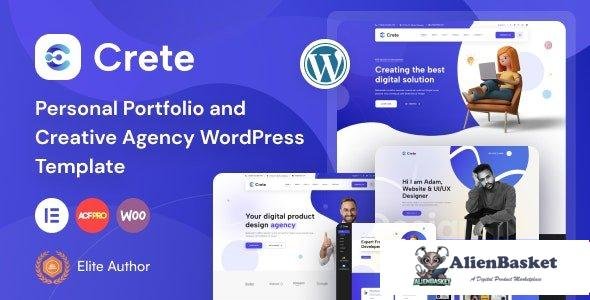 108387  Crete v1.1 - Personal Portfolio and Creative Agency WordPress Theme 