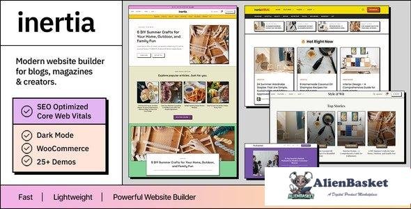 108210  Inertia v1.5.1 - Multipurpose Blog & Magazine WordPress Theme 