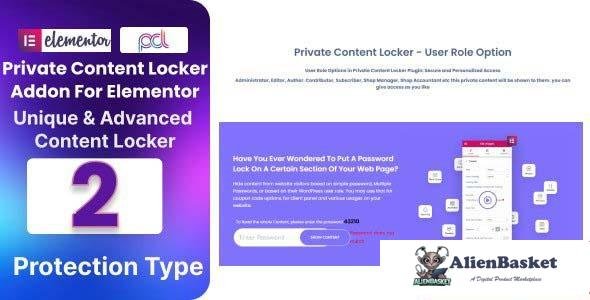 108430  BWD Private Content Locker Addon For Elementor v1.0 