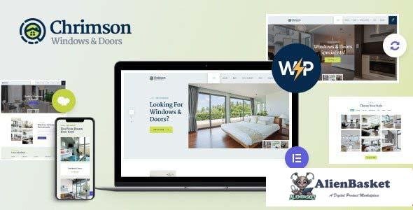 108701  Chrimson v1.2.7 - Windows & Doors Services Store WordPress Theme + Elementor 