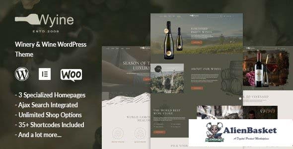 108730  Wyine v1.0.1 - Wine Shop Theme 