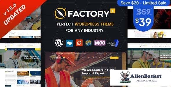 108781  Factory Plus v1.5.7 - Industry and Construction WordPress Theme 