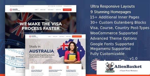 108784  ImmiEx v1.5.8 - Immigration law, Visa services support, Migration Agent Consulting WordPress