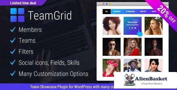 108868  Team Grid v1.3.1 - Team Member Showcase WordPress Plugin & Team Editor 