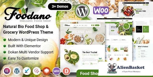 109434  Foodano v1.0.1 - Natural Food Shop WordPress Theme 