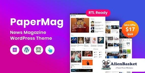 108883  PaperMag v1.0.0 - News Magazine WordPress Theme 