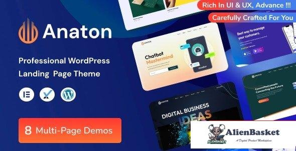 109009  Anaton v1.0 - SaaS Landing Page WordPress Theme 