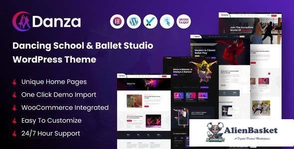 109017  Danza v1.0.0 – Dancing School and Ballet Studio WordPress Theme 