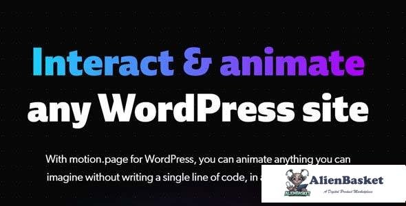 109396  Motion.page v2.1.4 - #1 Animation & Interaction WordPress Plugin for Pros 