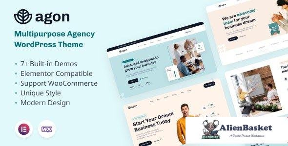 109037  Agon v1.0.5 - Multipurpose Agency WordPress Theme 