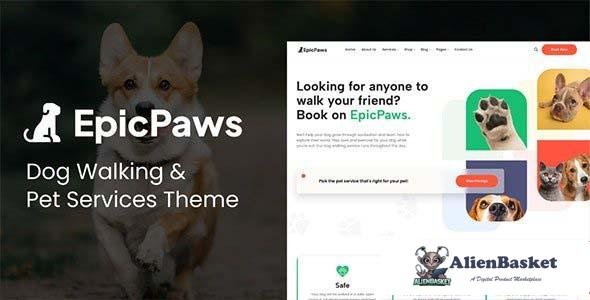109059  EpicPaws v1.3 - Dog Walking & Pet Services Theme 