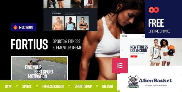 109153  Fortius v2.3.0 - Sports & Fitness Elementor WordPress Theme 