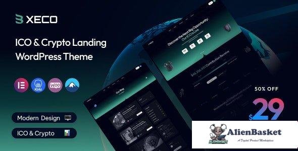 109156  Xeco v1.0 - ICO & Crypto Landing WordPress Theme 