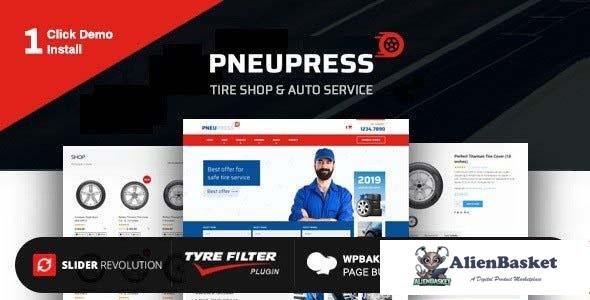109276  PneuPress v2.7.0 - Tire Shop and Car Repair WordPress Theme 