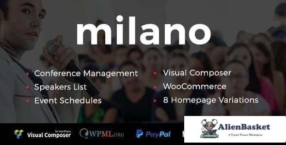 109406  Milano v1.1.2 - Event & Conference WordPress 