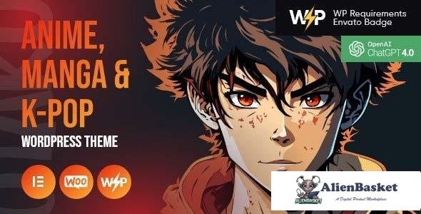 111034  Otaku v1.2 - Anime, Manga & K-Pop WordPress Theme 