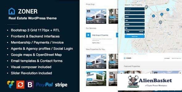 109469  Zoner v4.2 - Real Estate WordPress Theme 