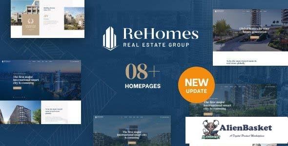 109544  Rehomes v2.0.5 - Real Estate Group WordPress Theme 