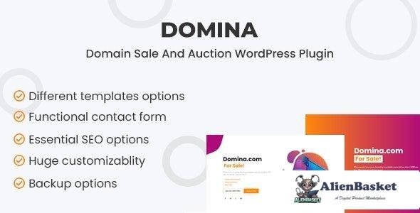 112554  Domina v1.1.0 - Domain For Sale & Auction Plugin 