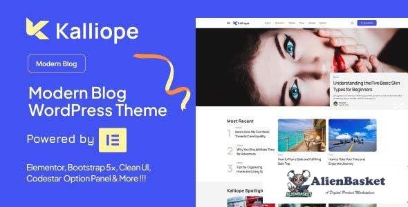 109647  Kalliope v1.5 - Modern Blog WordPress Theme 
