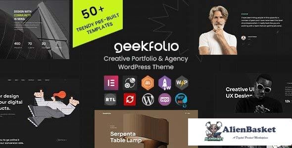 109711  Geekfolio v1.0.7 - Elementor Creative Portfolio & Agency WordPress Theme 