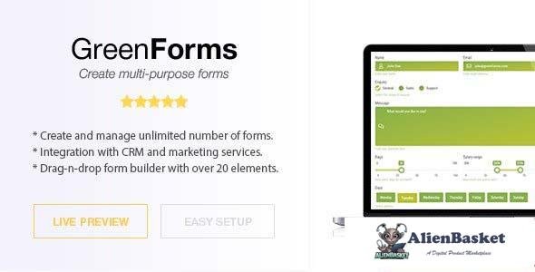 109777  Green Forms v1.50 - WordPress Form Builder 
