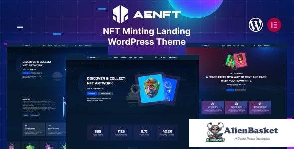 109782  Aenft v1.0 - NFT Minting Collection WordPress Theme 