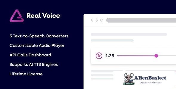 109900  Real Voice v1.17 - AI Text to Speech Plugin for WordPress 