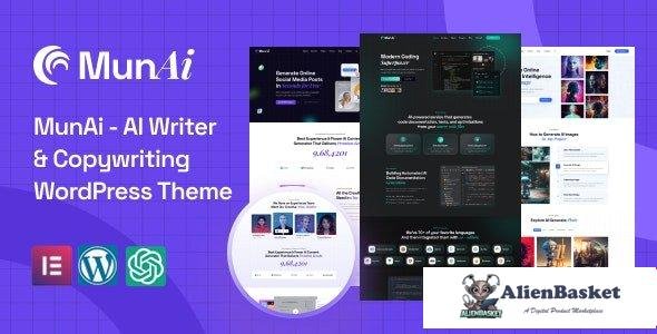 110132  MunAi v1.0.1 - AI Writer & Copywriting WordPress Theme 