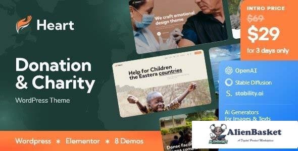 110142  Heart v2.0 - Donation & Charity Non-Profit WordPress Theme + AI 