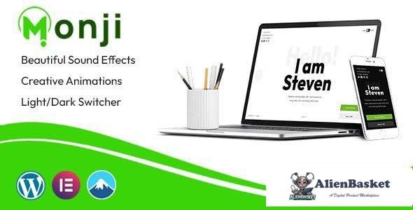 110155  Monji v1.0 - Personal Portfolio WordPress Theme 