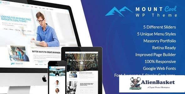 110354  MountCool v1.2.8 - Single Page Portfolio WordPress Theme 