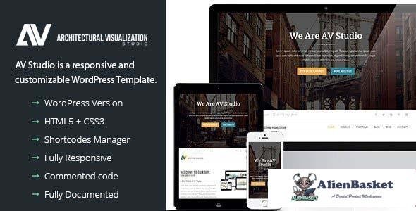 110377  AV Studio v1.3 - One Page WordPress Theme 