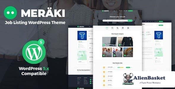 110381  Meraki v1.3 - Job Board WordPress Theme 