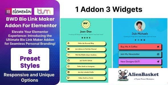 110423  BWD Bio Link Maker Addon For Elementor v1.0 