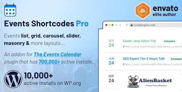110479  The Events Calendar Shortcode and Templates Pro v3.0 