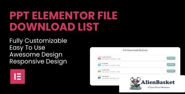 110679  PPT - File Download List Elementor Widget v1.0 