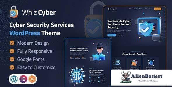 110704  WhizCyber v1.0 - Cyber Security WordPress Theme 