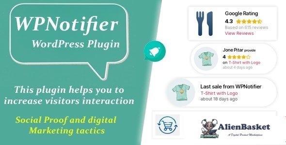 110756  WPNotifier v1.1.0 - Notification WordPress Marketing Plugin For Visitors Attention and Socia