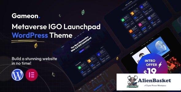 110818  Gameon v1.0 - Metaverse IGO Launchpad WordPress Theme 