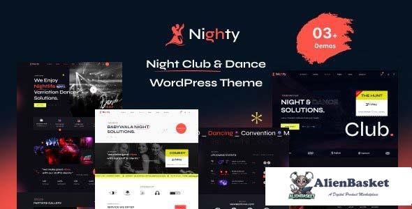 111036  Nighty v1.0.4 - Night Club WordPress Theme 