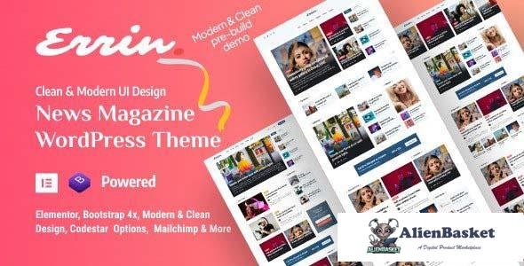 111184  Errin v1.0.6 - Personal Blog WordPress Theme 