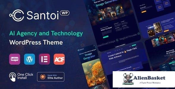 111229  Santoi v1.2 - AI Agency and Technology WordPress Theme 