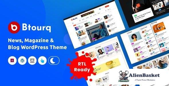 111258  Btourq v1.0.4 - WordPress News Magazine Theme 