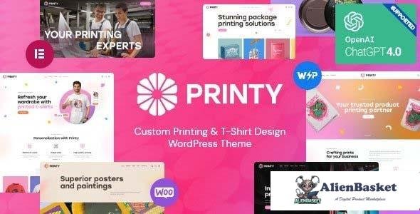 111307  Printy v1.0 - Custom Printing & T-Shirt Design WordPress Theme 