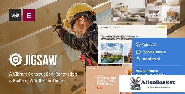 111310  Jigsaw v1.0 - Building & Construction WordPress Theme 