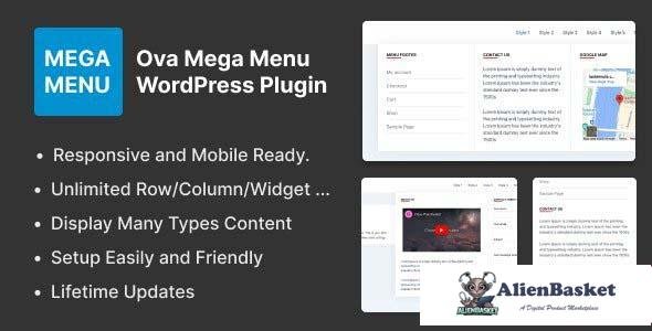 111920  Ova Mega Menu WordPress Plugin v1.0.1 