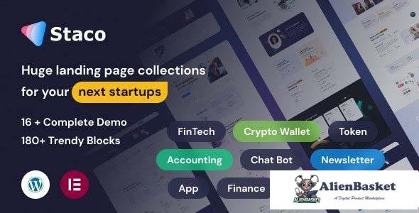 112186  Staco v1.0 - SaaS Startup Business WordPress Theme 